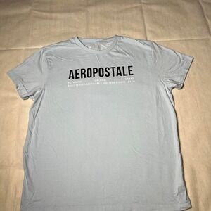 Aeropostale t-shirt with black text reading 'AEROPOSTALE'